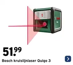 GAMMA Bosch kruislijnlaser Quigo 3 aanbieding