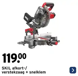 GAMMA SKIL afkort / verstekzaag + snelklem aanbieding