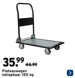GAMMA Plateauwagen inklapbaar aanbieding