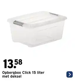 GAMMA Opbergbox Click met deksel aanbieding