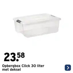 GAMMA Opbergbox Click met deksel aanbieding