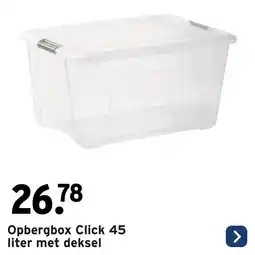 GAMMA Opbergbox Click met deksel aanbieding