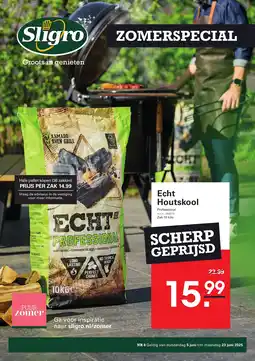 Sligro Echt Houtskool aanbieding
