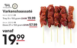 Sligro Kaldenberg Varkenshaassaté aanbieding