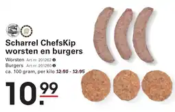 Sligro Scharrel Chefskip worsten en burgers aanbieding
