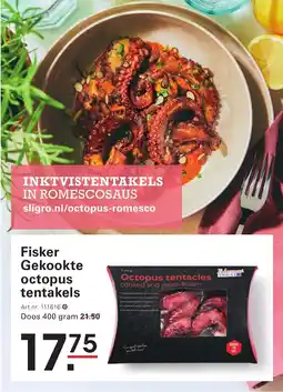 Sligro Fisker Gekookte octopus tentakels aanbieding