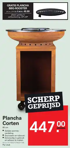 Sligro Plancha Corten aanbieding