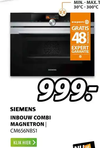 Expert Siemens Inbouw Combi Magnetron | CM656NBS1 aanbieding