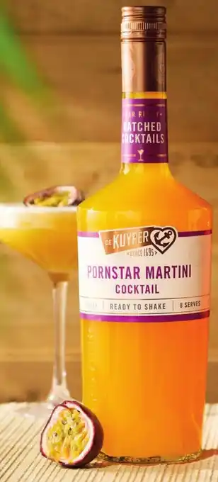 Sligro De Kuyper Batched Pornstar Martini aanbieding