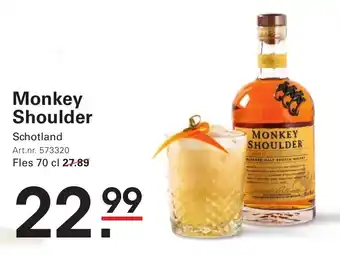 Sligro Monkey Shoulder aanbieding