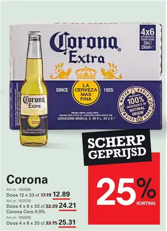 Sligro Corona aanbieding