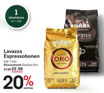 Sligro Lavazza Espressobonen aanbieding