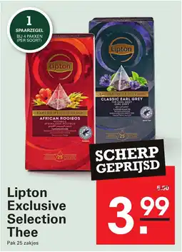 Sligro Lipton Exclusive Selection Thee aanbieding