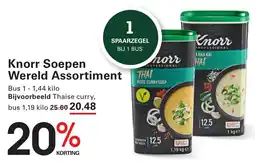 Sligro Knorr Soepen Wereld Assortiment aanbieding