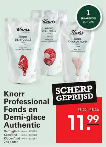 Sligro Knorr Professional Fonds en Demi-glace Authentic aanbieding
