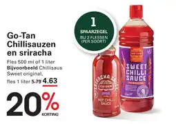 Sligro Go Tan Chillisauzen en sriracha aanbieding