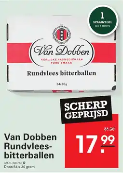 Sligro Van Dobben Rundvleesbitterballen aanbieding