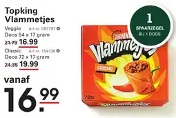 Sligro Topking Vlammetjes Veggie aanbieding