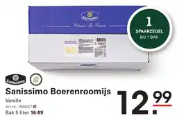 Sligro Sanissimo Boerenroomijs aanbieding