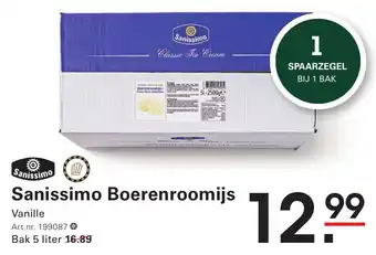 Sligro Sanissimo Boerenroomijs aanbieding
