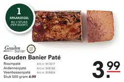 Sligro Gouden Banier Paté aanbieding