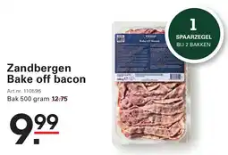 Sligro Zandbergen Bake off bacon aanbieding