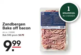 Sligro Zandbergen Bake off bacon aanbieding