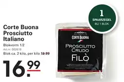 Sligro Corte Buona Prosciutto Italiano aanbieding