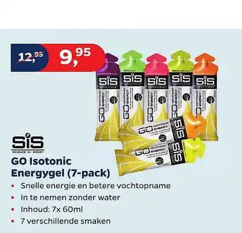 Bike Totaal Sis Go Isotonic Energygel (7-Pack) aanbieding