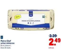 Makro Metro Chef scharreleieren aanbieding