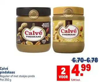Makro Calvé pindakaas aanbieding