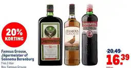 Makro Famous Grouse, Jägermeister of Sonnema Berenburg aanbieding