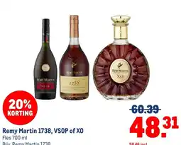 Makro Remy Martin 1738, VSOP of XO aanbieding