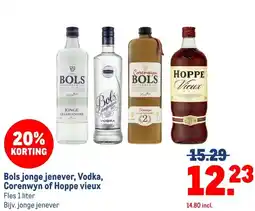 Makro Bols jonge jenever, Vodka, Corenwyn of Hoppe vieux aanbieding