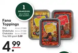 Sligro Fano Toppings aanbieding
