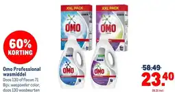 Makro Omo Professional wasmiddel aanbieding
