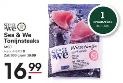 Sligro Sea & We Tonijnsteaks aanbieding