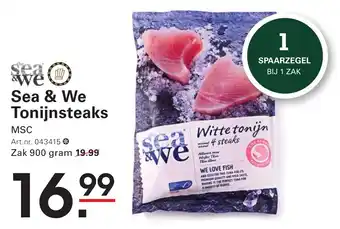 Sligro Sea & We Tonijnsteaks aanbieding
