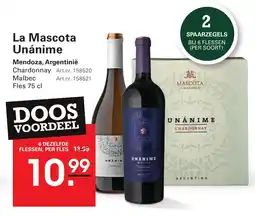 Sligro La Mascota Unánime aanbieding