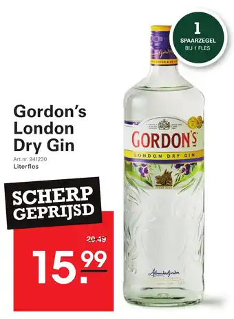 Sligro Gordon's London Dry Gin aanbieding