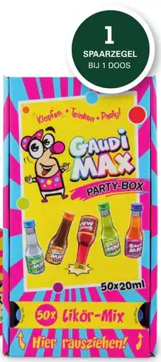 Sligro Gaudi Max shots Party mix aanbieding