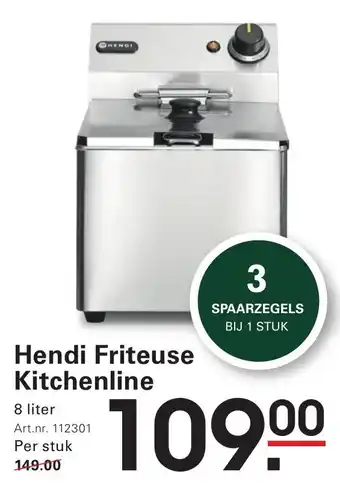 Sligro Hendi Friteuse Kitchenline aanbieding