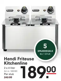 Sligro Hendi Friteuse Kitchenline aanbieding