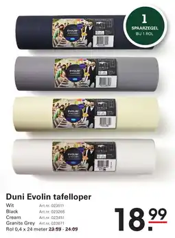 Sligro Duni Evolin tafelloper aanbieding