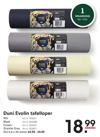 Sligro Duni Evolin tafelloper aanbieding
