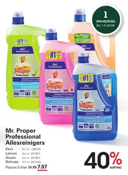 Sligro Mr. Proper Professional Allesreinigers aanbieding
