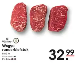 Sligro Wagyu runderbiefstuk aanbieding