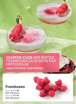 Sligro Frambozen aanbieding