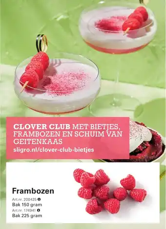 Sligro Frambozen aanbieding