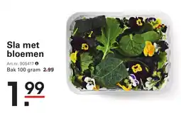 Sligro Sla met bloemen aanbieding